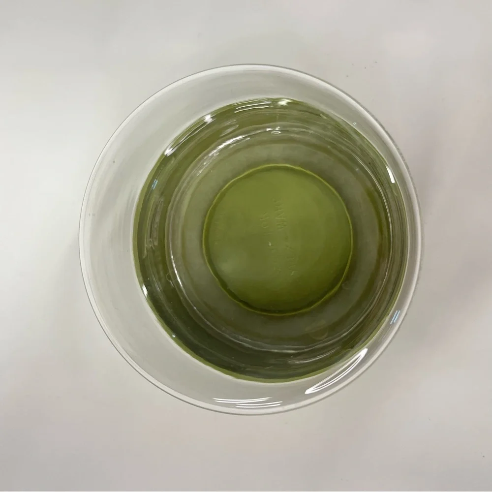 Vintage Pyrex 4x5” Glass Store'n See glass 0640 canister jar Avocado Green